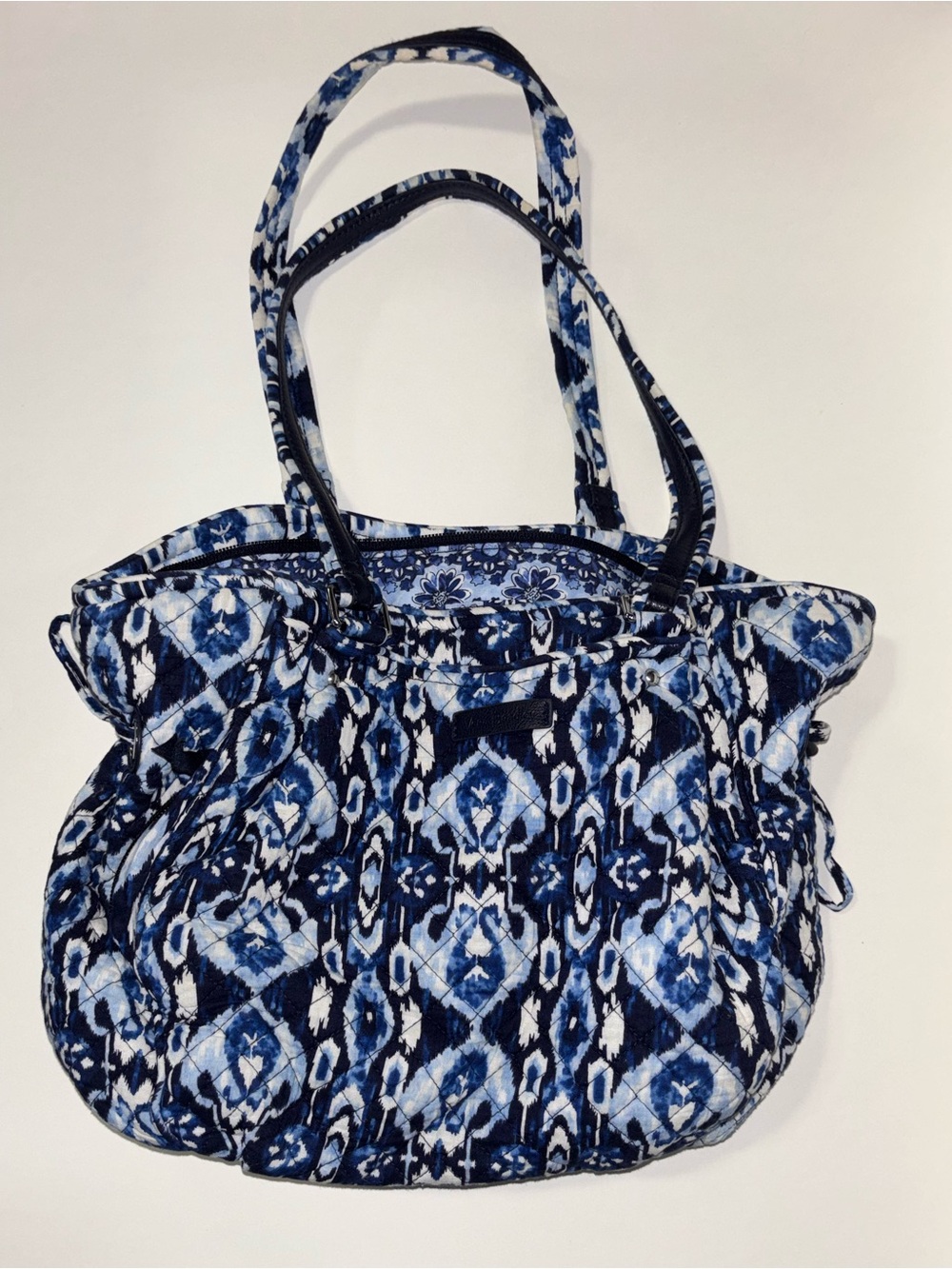 Vera Bradley quilted tote. Blue and white. - Picture 5 of 5